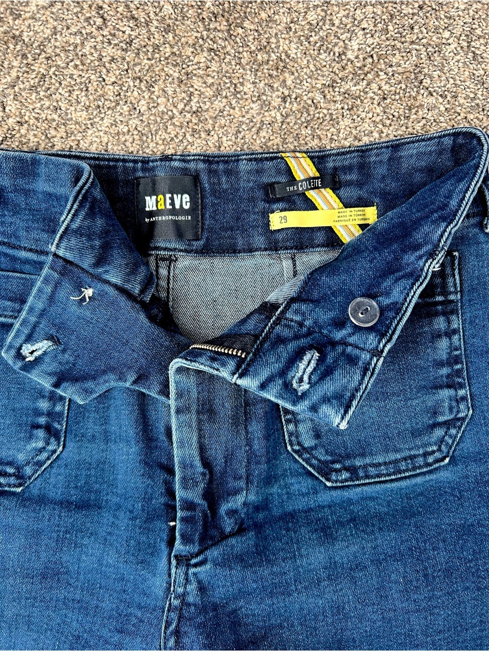 Maeve Colette High-Rise Wide-Legged Cropped Jeans - Picture 5 of 8
